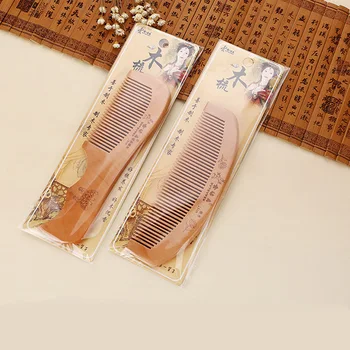 

Hot Selling Peach Wood Comb Thick Dense Tooth Comb Non-Static Electricity Does Not Damage Skin