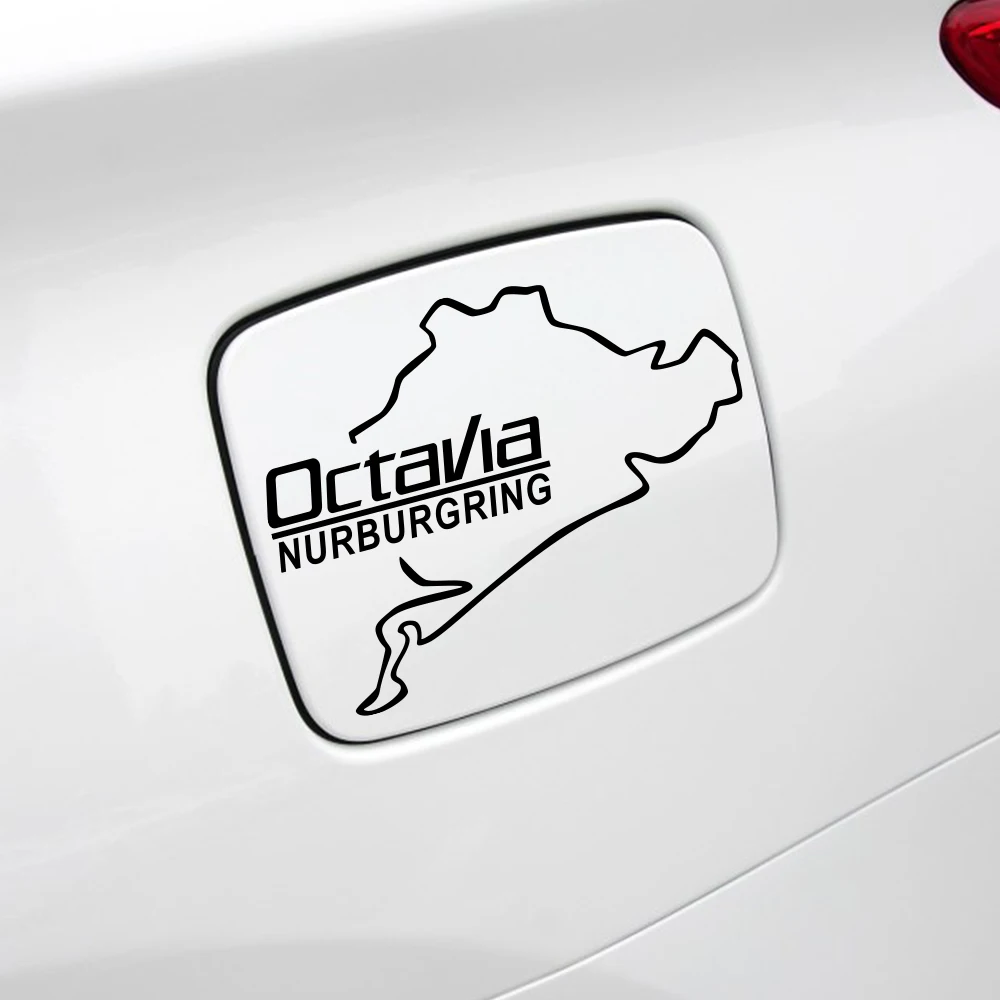 Наклейки для крышки топливного бака автомобиля светоотражающие ПВХ наклейки Skoda