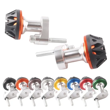

CNC Aluminum Motorcycle Front & Rear Axle Fork Swingarm Carsh Sliders Set For Yamaha YZF R1 2007 - 2008