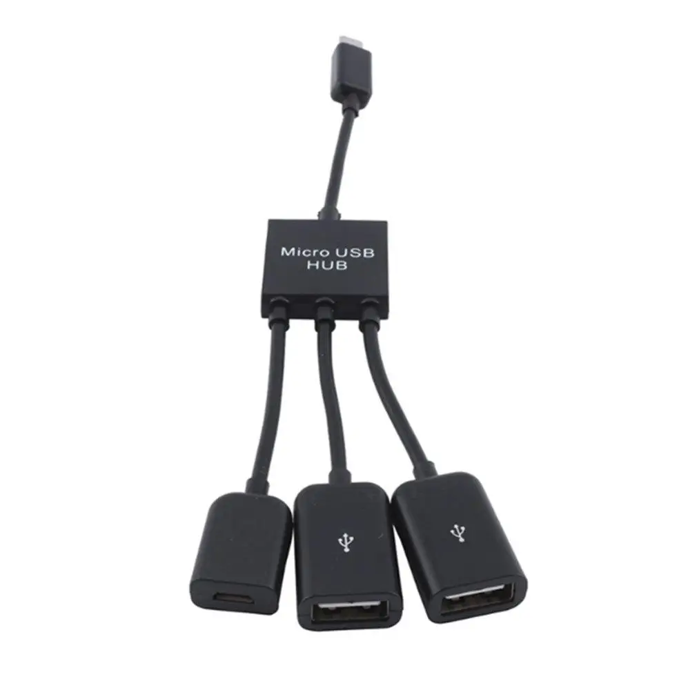 Micro usb-хаб OTG соединитель Spliter Кабель для зарядки и передачи данных