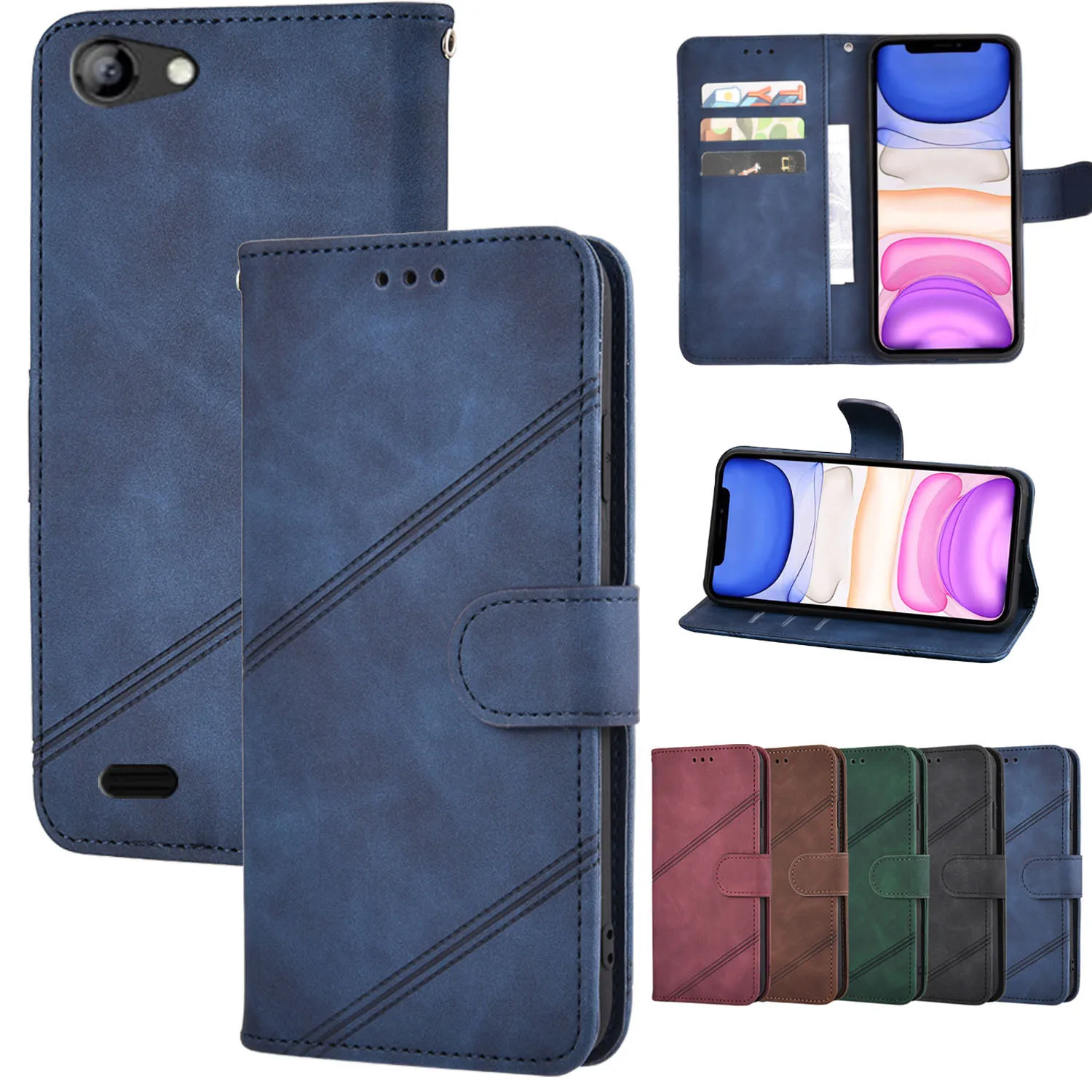 

Flip Leather Cover For Vertex Impress Luck Click Eagle 4G Lion dual cam 3G Win Wolf New Wallet Case Fundas Protective Coque