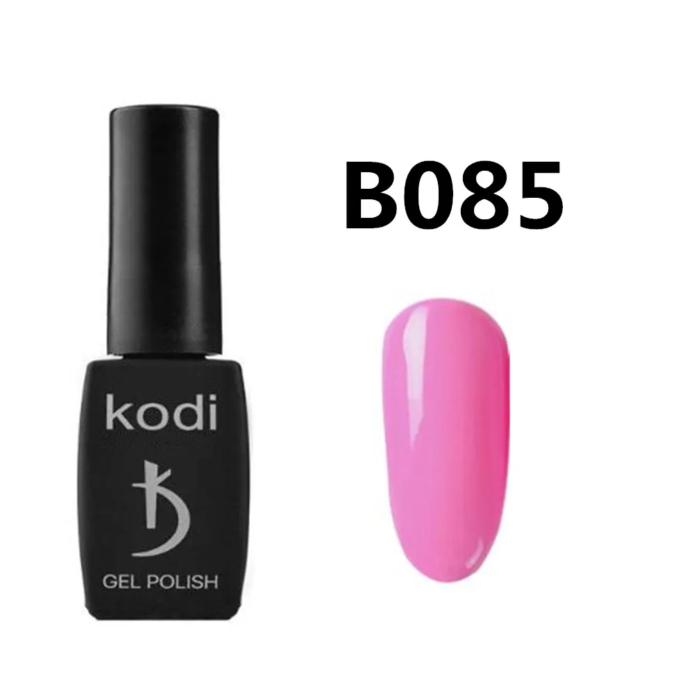 B085 Kodi 12 мл Профессиональный фиолетовый розовый цвет УФ лак для ногтей чистый Красочный Высококачественный лак для ногтей - Цвет: B085
