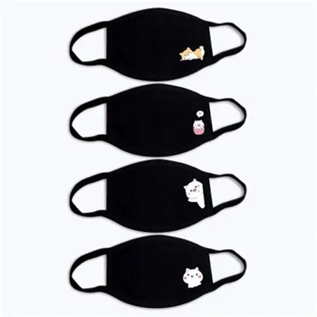 

Lovely Cartoon Animals Cycling Mask Cotton Dustproof mouth Face Masks Black Windproof Warm Respirator Couple Heart Facial Mask