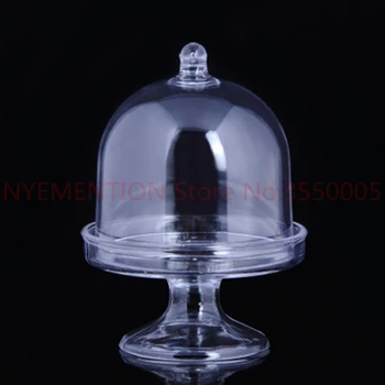 

SHIPPING 100PCS Mix Colors Acrylic Cupcake Stand with Lid Wedding Favo Holders Birthday Party Sweet Table Decoration Gif 100pcs