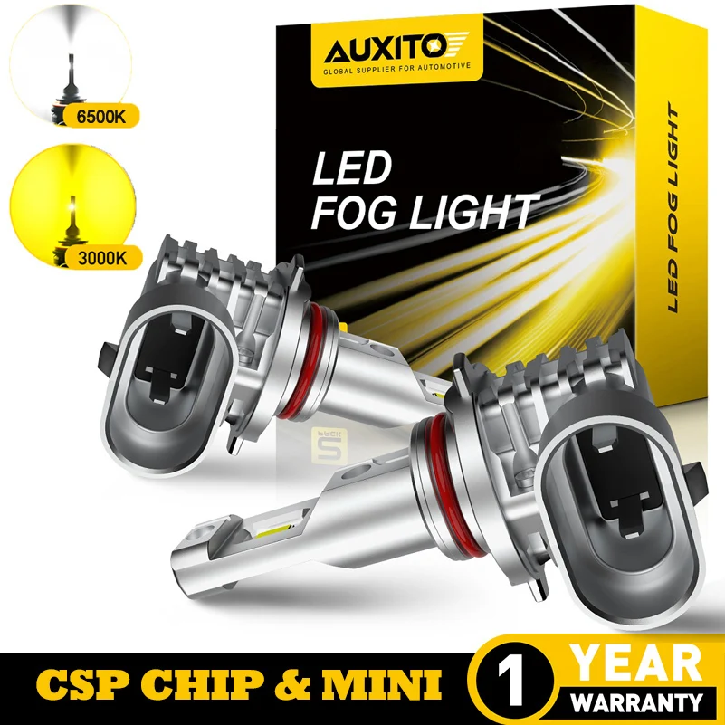 AUXITO 2x H11 H8 H10 светодиодный противотуманный фонарь 9005 HB3 9006 HB4 Canbus без ошибок для