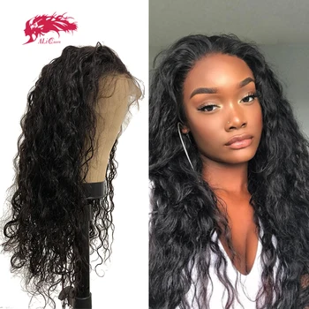 

Lace wig Closure Wigs Natural Wave with Baby Hair Brazilian Virgin & Remy Natural Hair 4x4 13x4