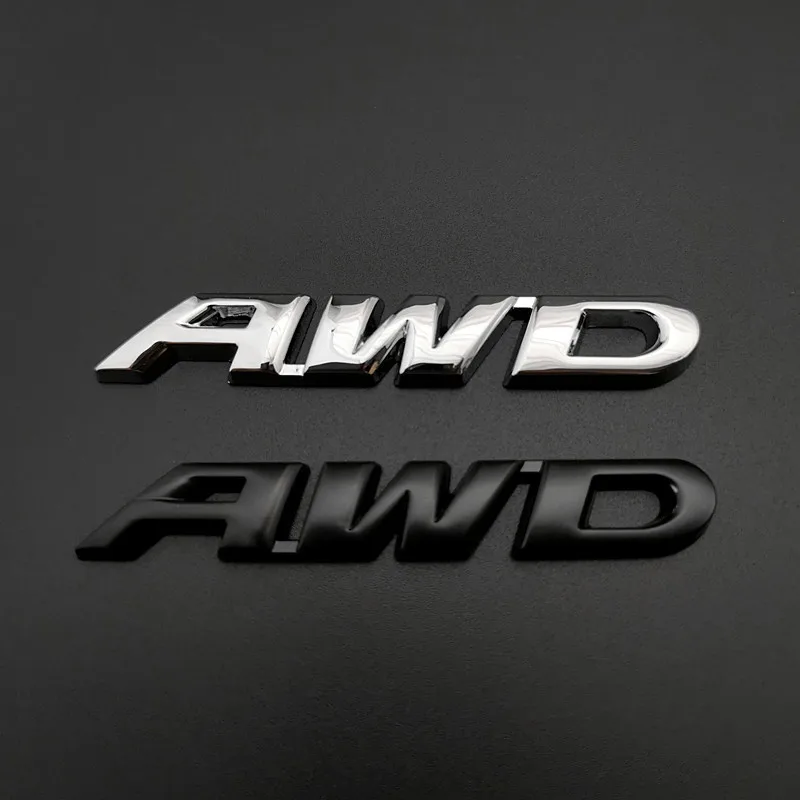 Автомобильный металлический автомобильный стикер AWD модифицированный шлейф тег креативный 3D крутой объемной украшение боковой ярлык автомобильный стикер s