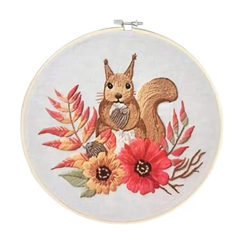 

Printing DIY Cross Stitch Kit Cute Animal Pattern Embroidery Embroidery Thread Embroidery Material Set