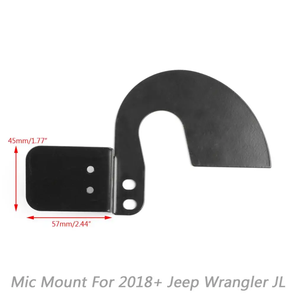 Artudatech 75 WX ST CB Radio Mic Mount Holder Passenger Grab Bar For Jeep Wrangler JL