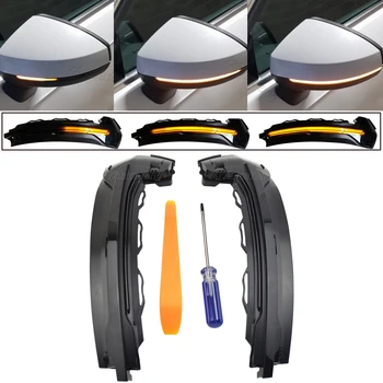 

For Audi A3 8V S3 RS3 Dynamic Turn Signal LED Side Wing Rearview Mirror Indicator Blinker Repeater Light