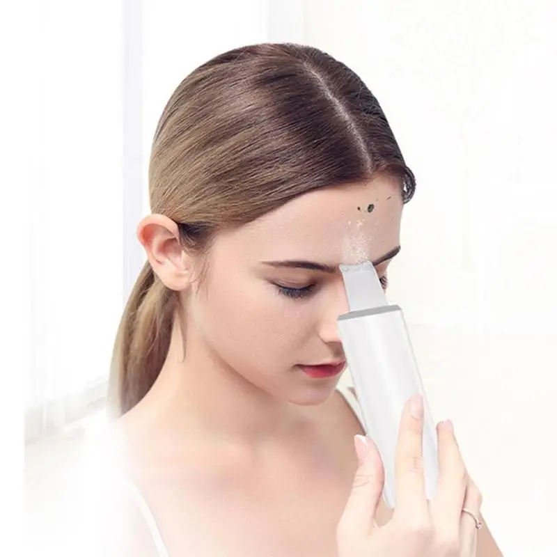 USB Rechargeable Ultrasonic Facial Skin Scrubber Blackhead Cleaning Device Reduce Wrinkles and spots Facial Whitening Lifting