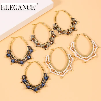 

Badu Bohemia Handmade Colorful Circle Beads Drop Earrings for Women Luxury Round Statement Jewelry Gifts Wedding Jewelry