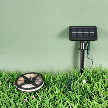 

1 Set Useful Waterproof Light Strip Multifunctional LED Strip Marquee Strip Light Portable Solar Flexible Light Bar (Black)