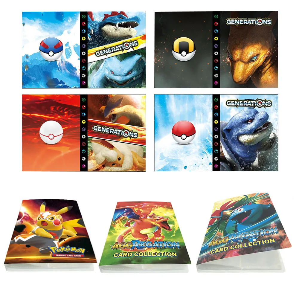 Binder Folder Album Game-Card Collectors Anime Book-Cartoon Kids EX 240PCS GX for Capacity-Toys