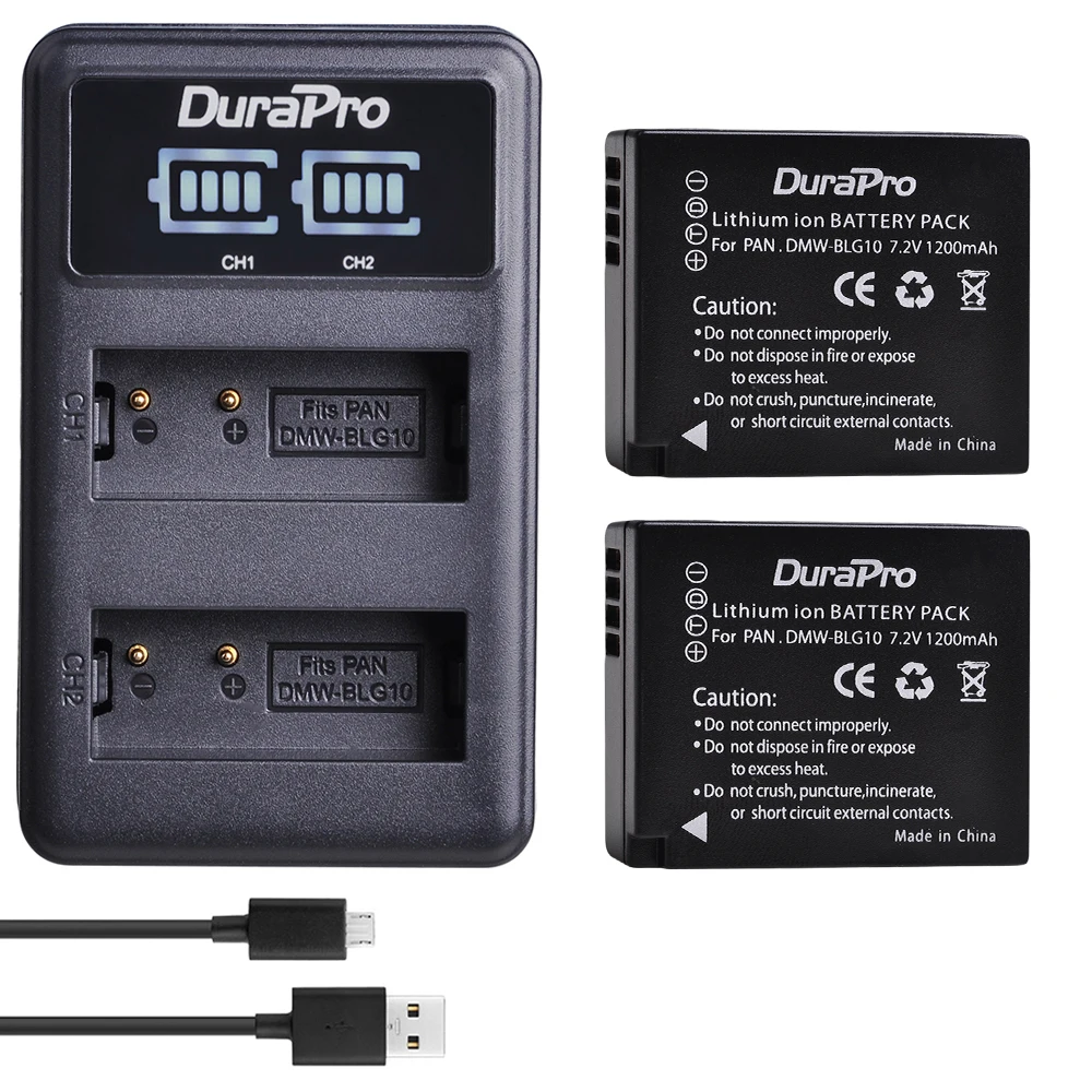 DMW-BLG10 ДМВ BLG10 DMW-BLE9 BPDC15 Li-Ion Батарея+ светодиодный Dual USB Зарядное устройство для цифрового фотоаппарата Panasonic LUMIX GF5 GF6 GX7 LX100 GX80 GX85