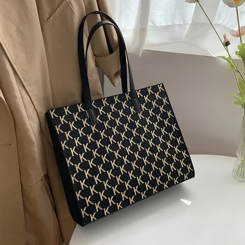 

All-Matching Women's Large Capacity Bag 2020 Autumn and Winter New Fashion Casual Ins Hong Kong Style Shoulder Tote Bag