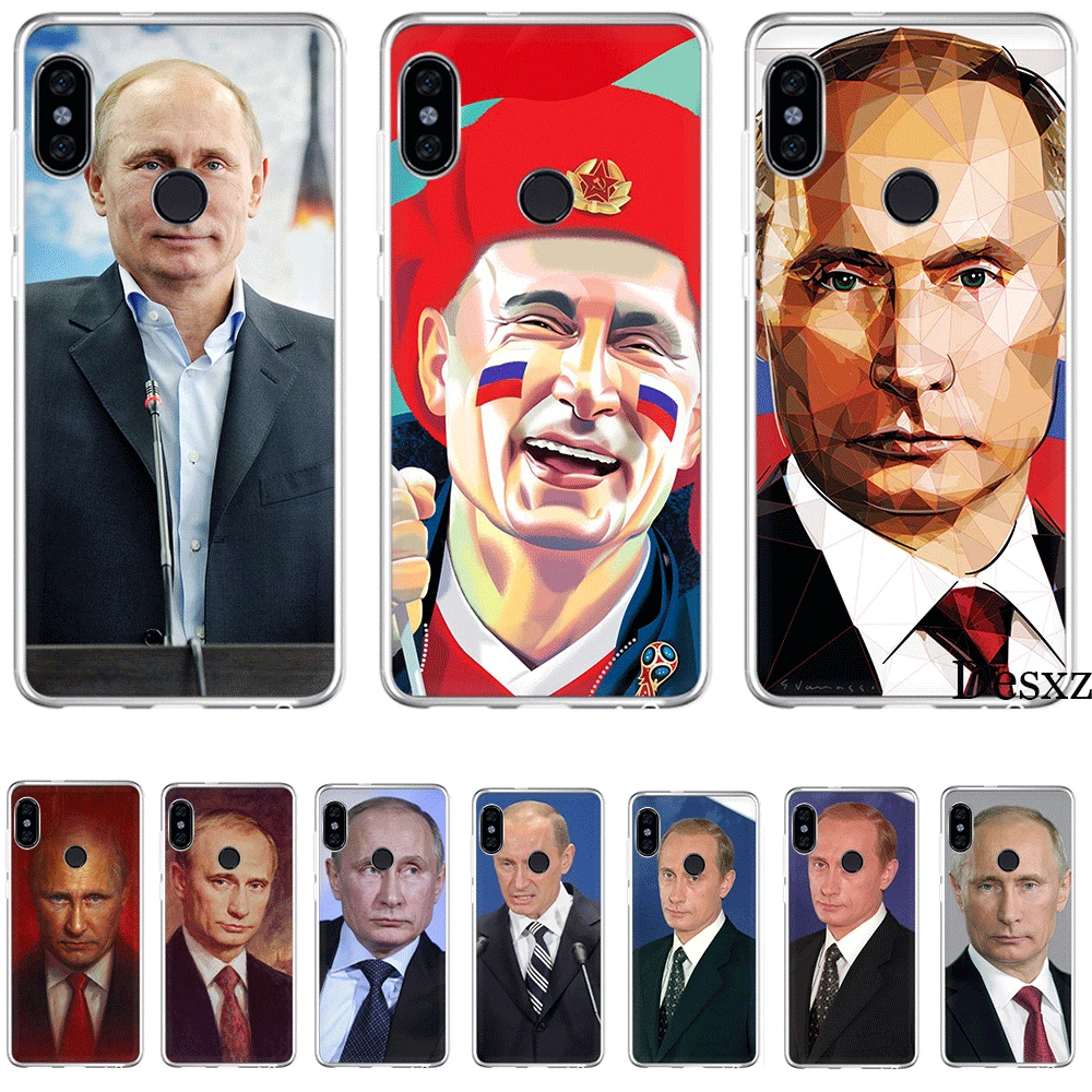 

Mobile Phone Case Tpu For Xiaomi Redmi Note 7 8 Pro 4 Note 4X 5 5A 6 Cover Vladimirovich Putin Shell
