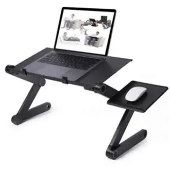 

Adjustable Aluminum Laptop Desk Ergonomic Computer Desk Portable TV Bed Lapdesk Tray PC Table Stand Notebook Table Desk Stand