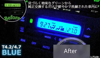 

For Toyota Alphard Vellfire 10 20 Series Car Refit LED Instrument Light Aircom Ramp Conditioning Panel Lamp Blue