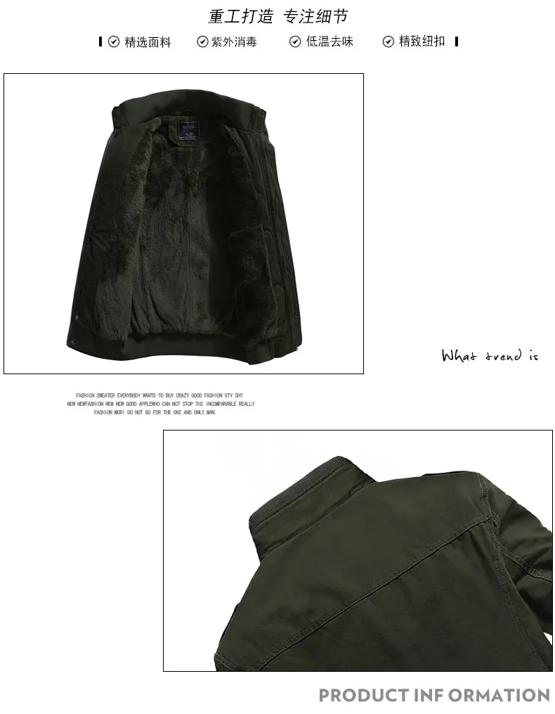 Warm Mens Jackets and Coats New Fashion Male Outerwear& Coats Winter Motorcycle Jacket Men Casual Army Outdoors Clothes