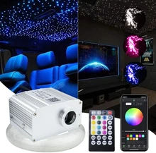 

10W Twinkle Fiber Optic Star Ceiling Lights Kit Bluetooth APP Smart Control For Starry Car Star LED Light Kid Room Ceiling
