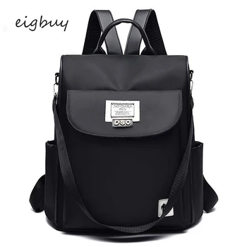 

Ladies Famous Brand Classic Black Fashion School Backpacks For Teenagers Mochila Notebook Bags For School Teenager Girl Plecak