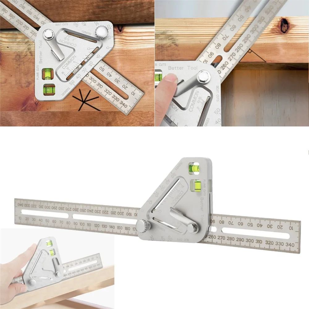 

Multi-function Woodworking Triangle Ruler Angle Ruler Revolutionary Carpentry Tool Measuring Tool