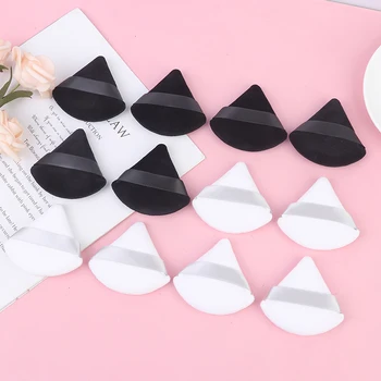 4pcs Cosmetic Puff Triangle Velvet Foundation Cream Mini Face MakeUp Sponge
