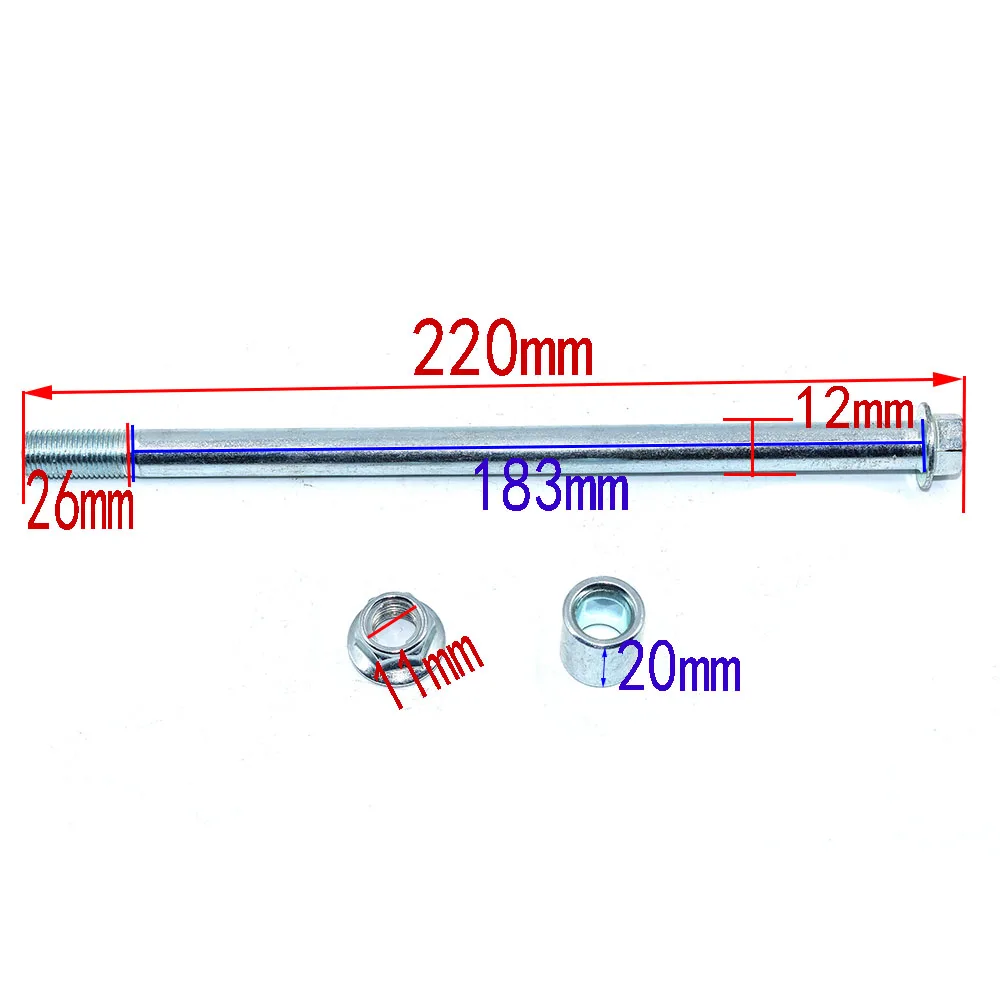 Front Wheel Axle or Rear Rims Axle for Mini Trail Bike monkey DAX Z50A Z50R Z50J Z110 Z125