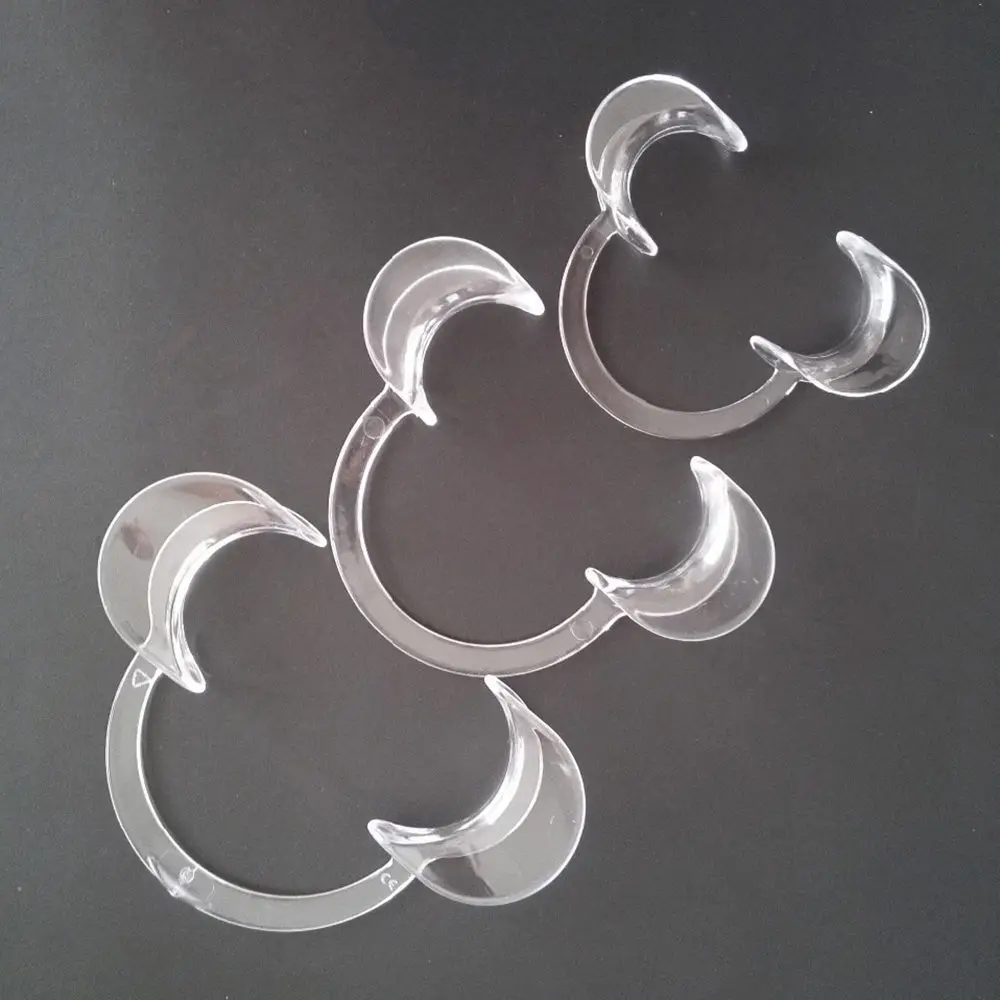 10pcs C Shape Mouth Opener Mouth Gag Dental Tools Cheek Retractor Mouth Spreader Lip Oral Clean 3