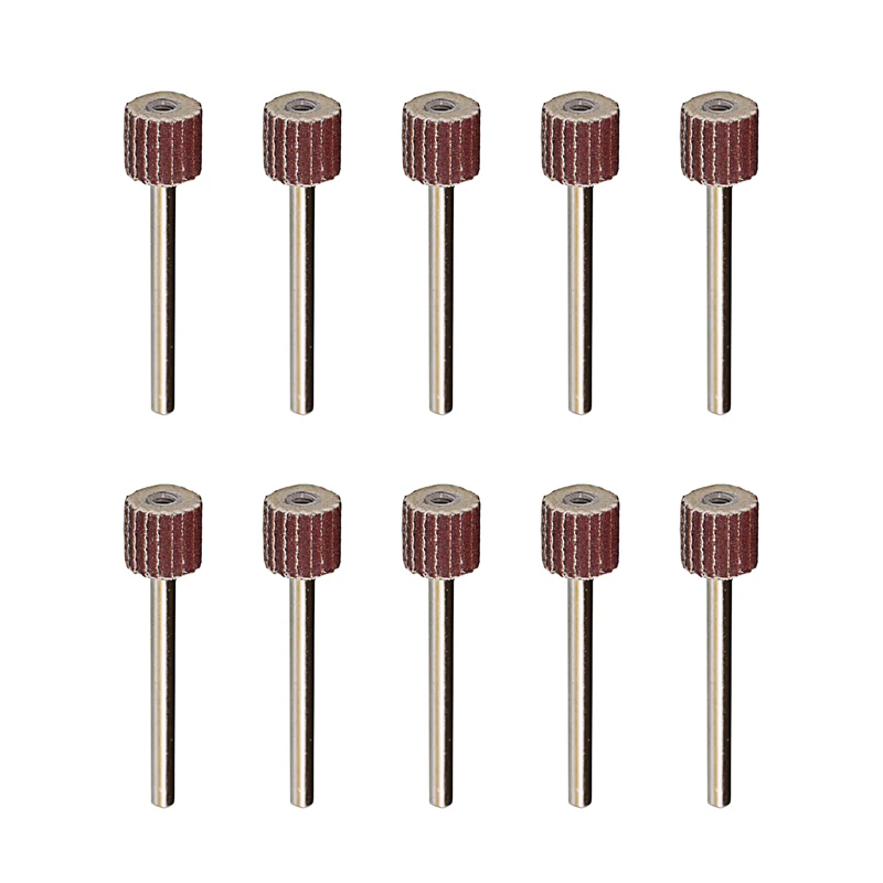 10PCS KEYING Dremel Accessories 3Shank 8mm*8mm 180#240#320#400# Abrasive Tools Sandpaper Rust Removal Polishing | Инструменты