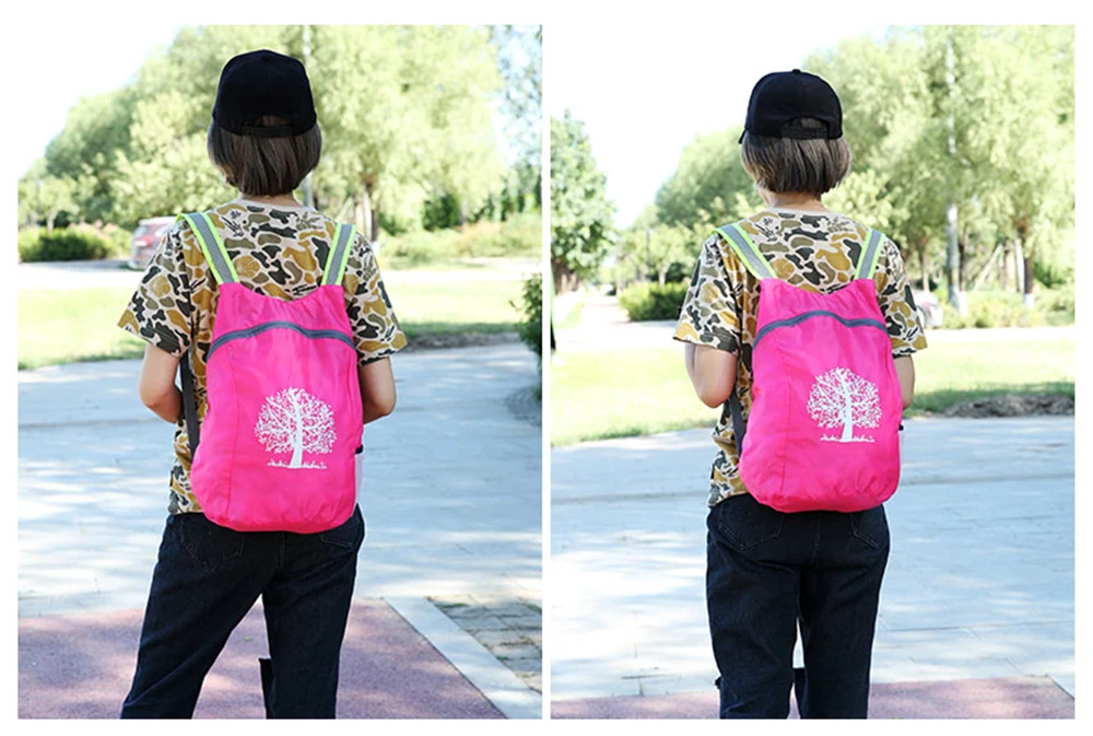 Unisex Foldable Backpack Hiking Camping Bag Ultra Lighting Light Outdoor Sport Backpack Waterproof Folding Backpack for Travel