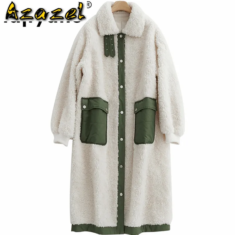 

Real Fur Coat 100% Wool Jacket Autumn Winter Coat Women Clothes 2020 Korean Vintage Sheep Shearling Women Tops Abrigo Mujer 3652