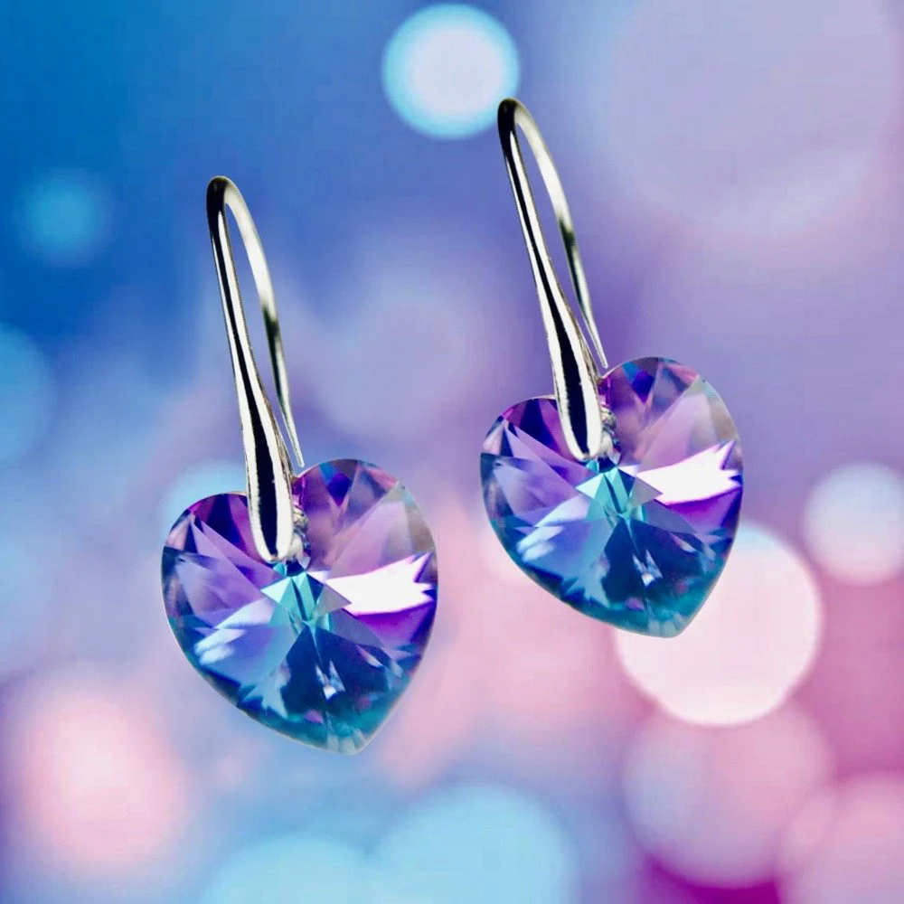 Оригинальные кристаллы от Swarovski подвеска в виде сердца серьги подвески ювелирные