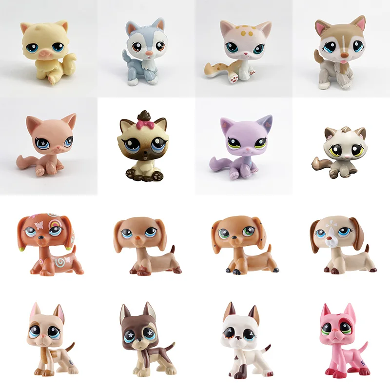 Игрушечная кошка LPS милые игрушки старый зоомагазин спаниель колли немецкий дог