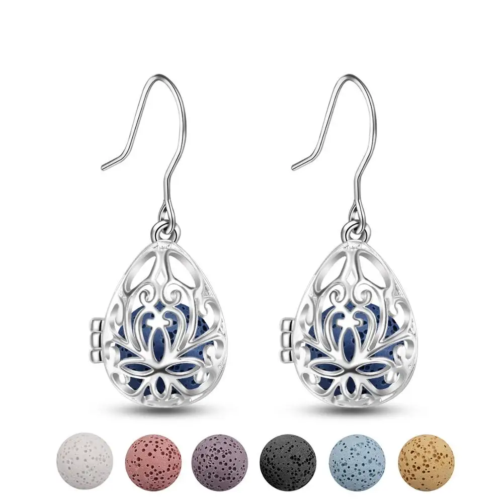 Water Drop Earring Color Stone Diffuser Earrings Stones