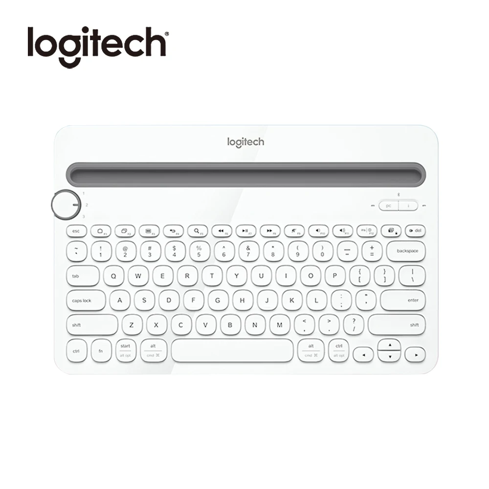 Xiaomi logitech K480 Беспроводная BT клавиатура с несколькими устройствами с портативной подставкой Держатель Телефона слот мини-клавиатура для смартфона планшета