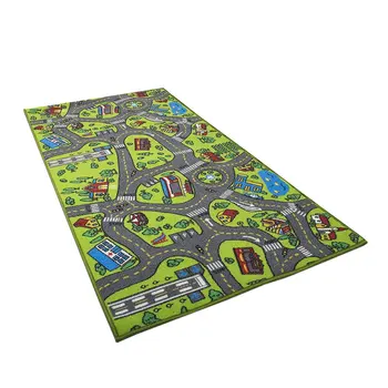 

Car Rug Kid for Toy Cars Playroom and Classroom Multi Color Activity Centerp Play Mat Safe and Fun Play Rug for Boys and Girls
