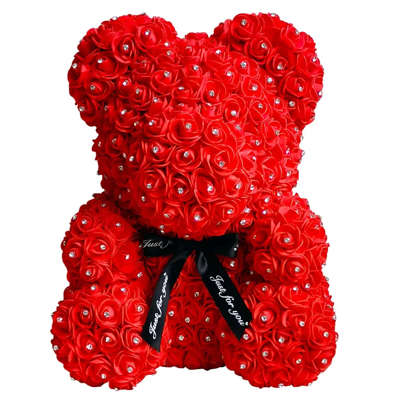 Diamond Rose Bear Flower Teddy Bear Diy 