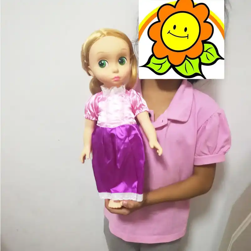 muñeca rapunzel grande