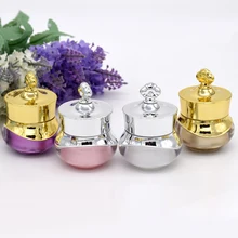 

5g Empty Cosmetic Pack For Eye/Face Cream Portable Refillable Travel Cream Box Plastic Jar With Crown Cap Refillable Bottle