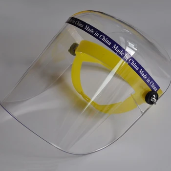 

Glass Head-mounted Face Shied Hat Protective Face Cover Transparent Working Eyes Face Protection Splash-proof Safety Helmet