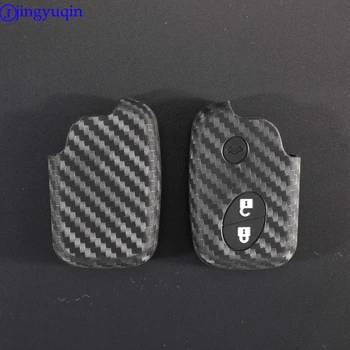 

jingyuqin Carbon Fiber Patten Silicone For Lexus CT200h ES 300h IS250 GX400 RX270 RX450h RX350 LX570 Car Key Case Cover Holder