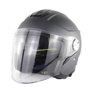 

New Style Dual Lens Helmet Motorcycle 3/4 Open Face Half Helmets Scooter Capacetes Light Weight