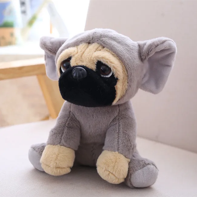 elephant 1 шт. милый мопс плюшевая игрушка в виде животного мягкая набивная кукла собака Косплей динозавр слон детские игрушки День рождения Рождественский подарок для детей - Цвет: elephant