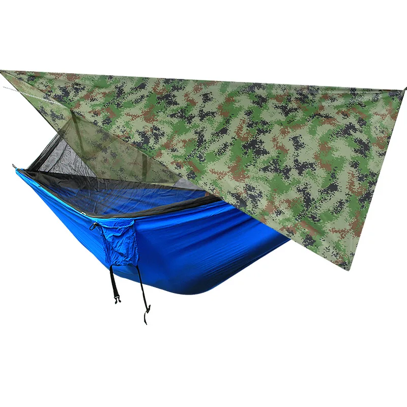 Outdoor Automatic Quick Open Mosquito Net Hammock Tent With Waterproof Canopy Awning Set Hammock Portable Pop-Up