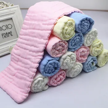 

5Pcs Baby Nappies Cotton Muslin Liner Nappy Diaper Breathable Insert Baby Cloth Diapers 12 Layers Thick Infant Nappies Washable