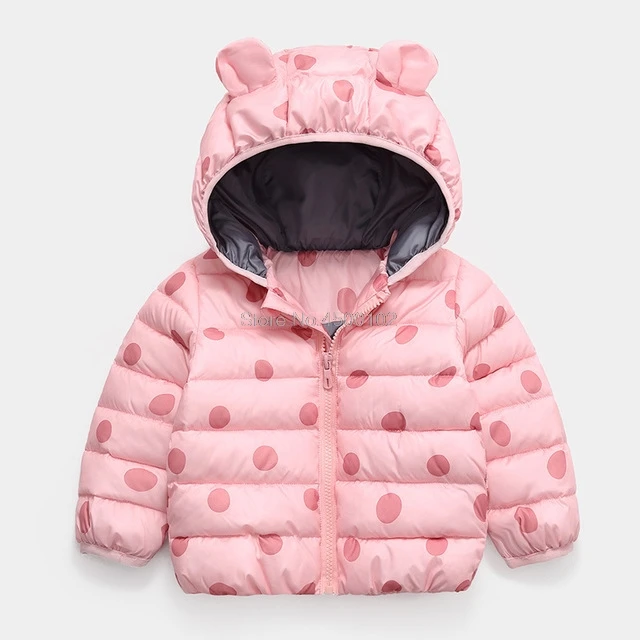 J130-Pink Зимнее пальто для маленьких мальчиков и девочек детская легкая теплая куртка зимняя одежда для малышей Детская верхняя одежда с капюшоном пальто для маленьких девочек - Цвет: J130-Pink