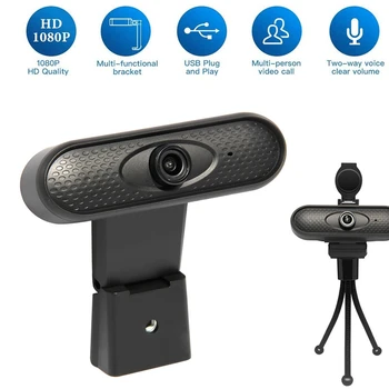 

HD 1080P Webcam Autofocus Web Camera Cam for PC Laptop Desktop with Microphone New