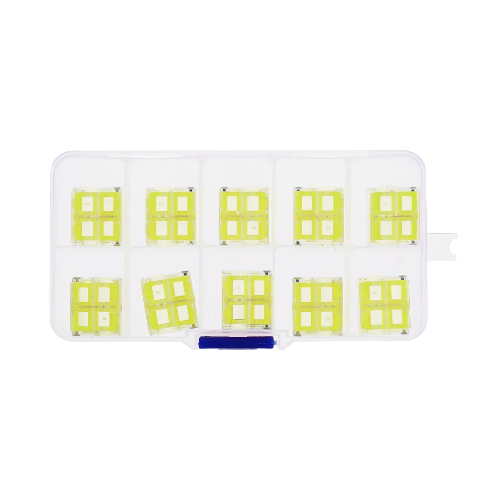 

New 10pcs T-type Main Branch Wire Connector Box Set Free Break Line Quick Terminal Block Splitter Cable Connectors Kit